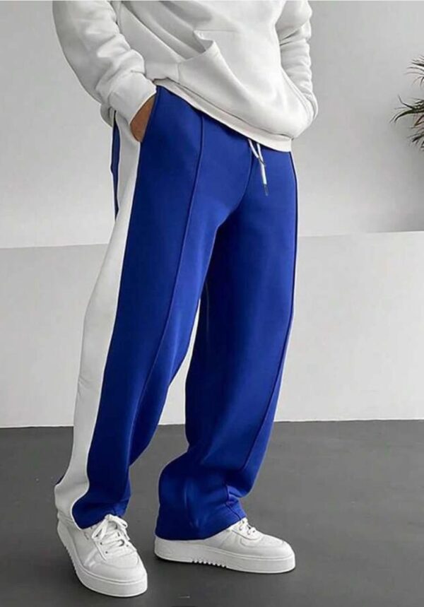 Blue and White Track Pants